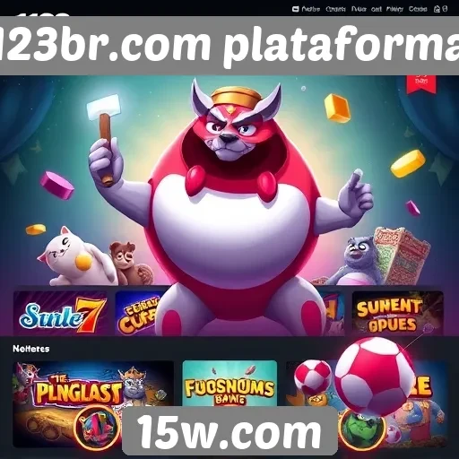 Variedade de jogos disponíveis no 123br.com plataforma